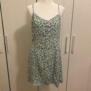 HM Divided Light Blue/Mint Floral Dress